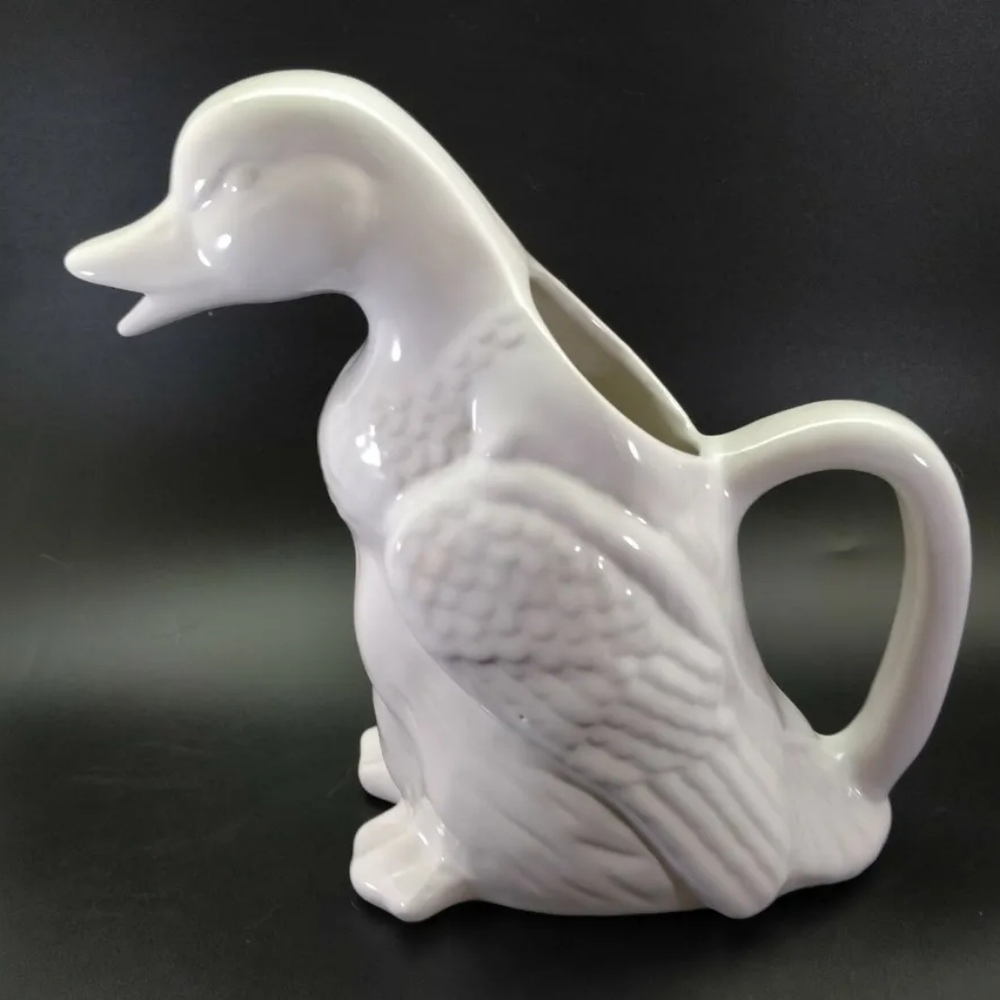MCM 40oz Ceramic Pitcher or Vase ( Pour through Beak ) 1950 Vintage